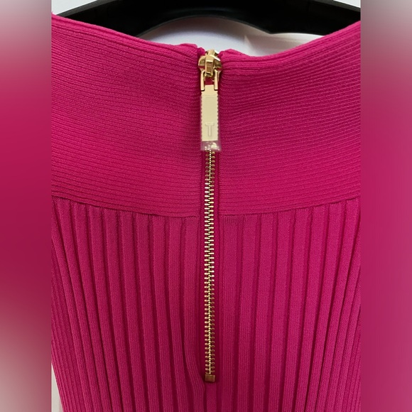 Ted Baker hot pink knit midi dress size 0 new - Picture 6 of 6